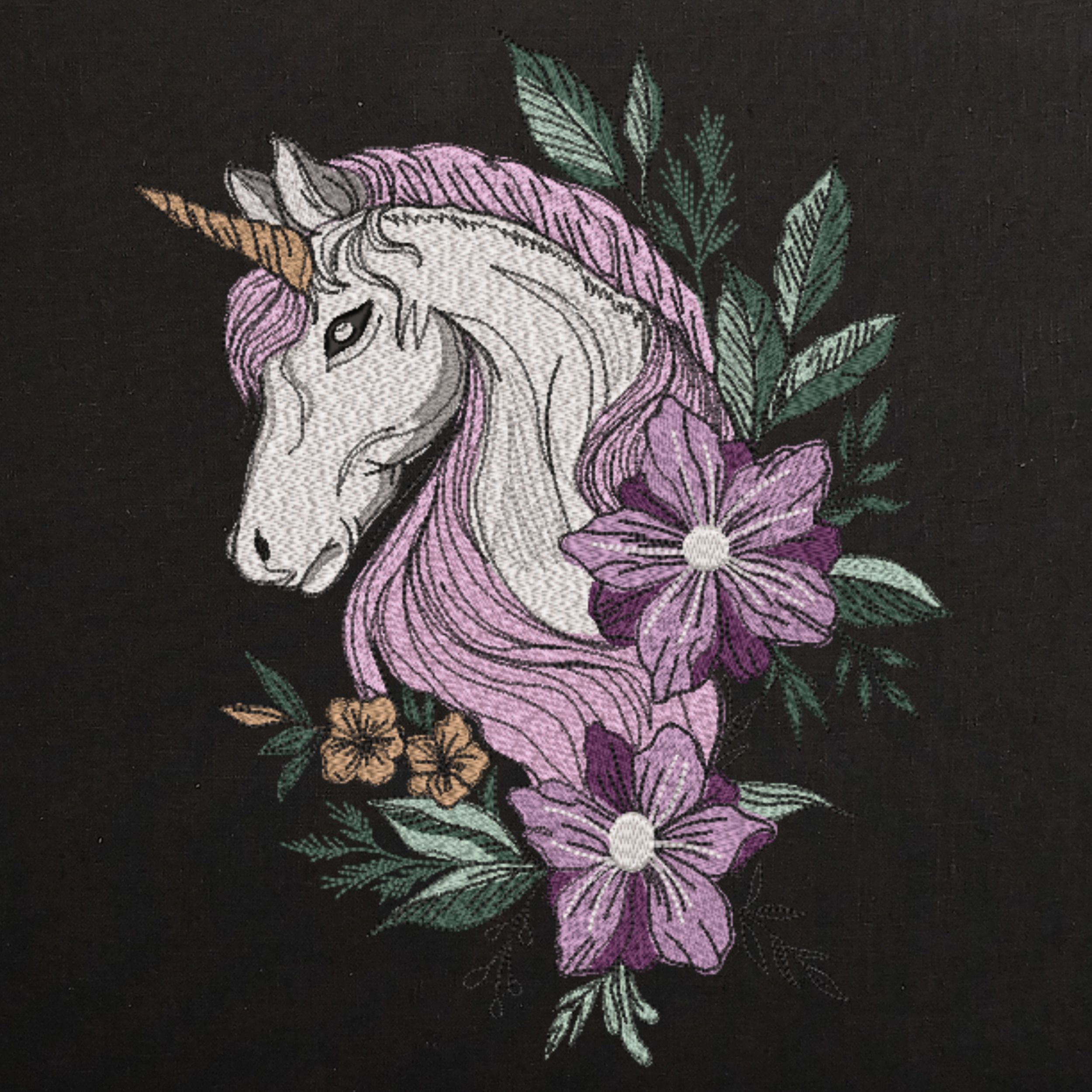 Magic Unicorn & Flowers-3