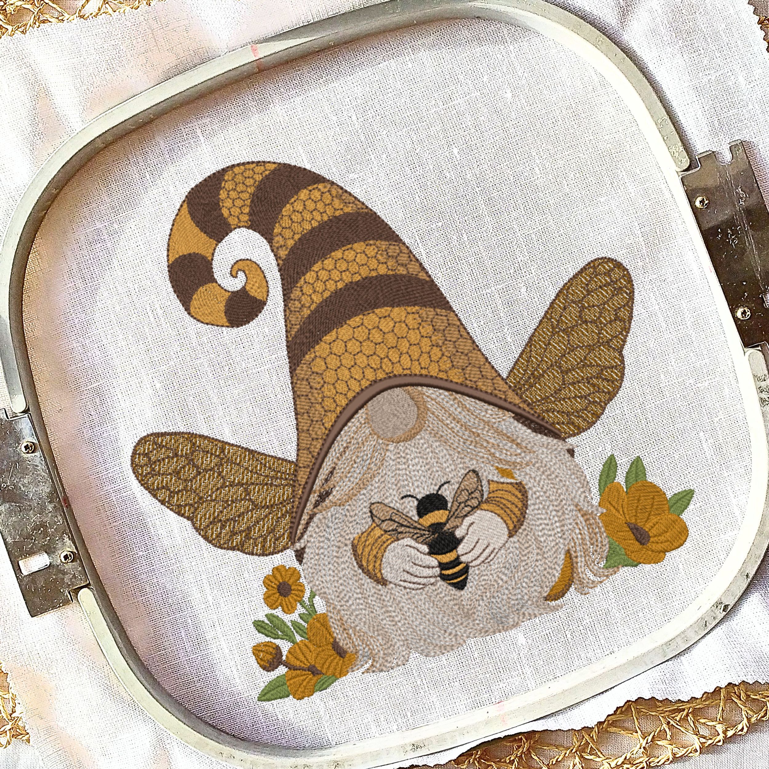 Set of 4 Honey Bee Gnome-4