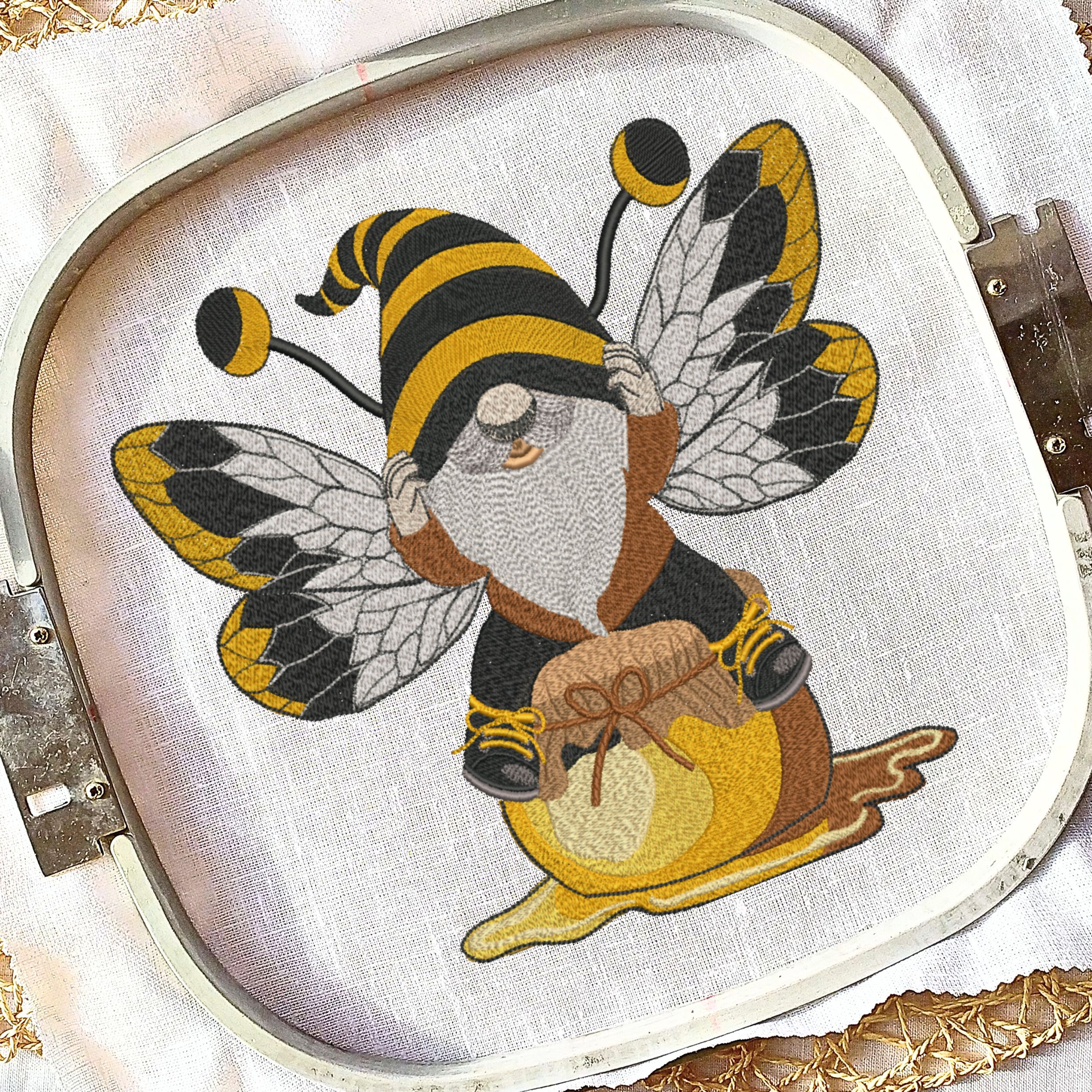 Set of 4 Honey Bee Gnome-5