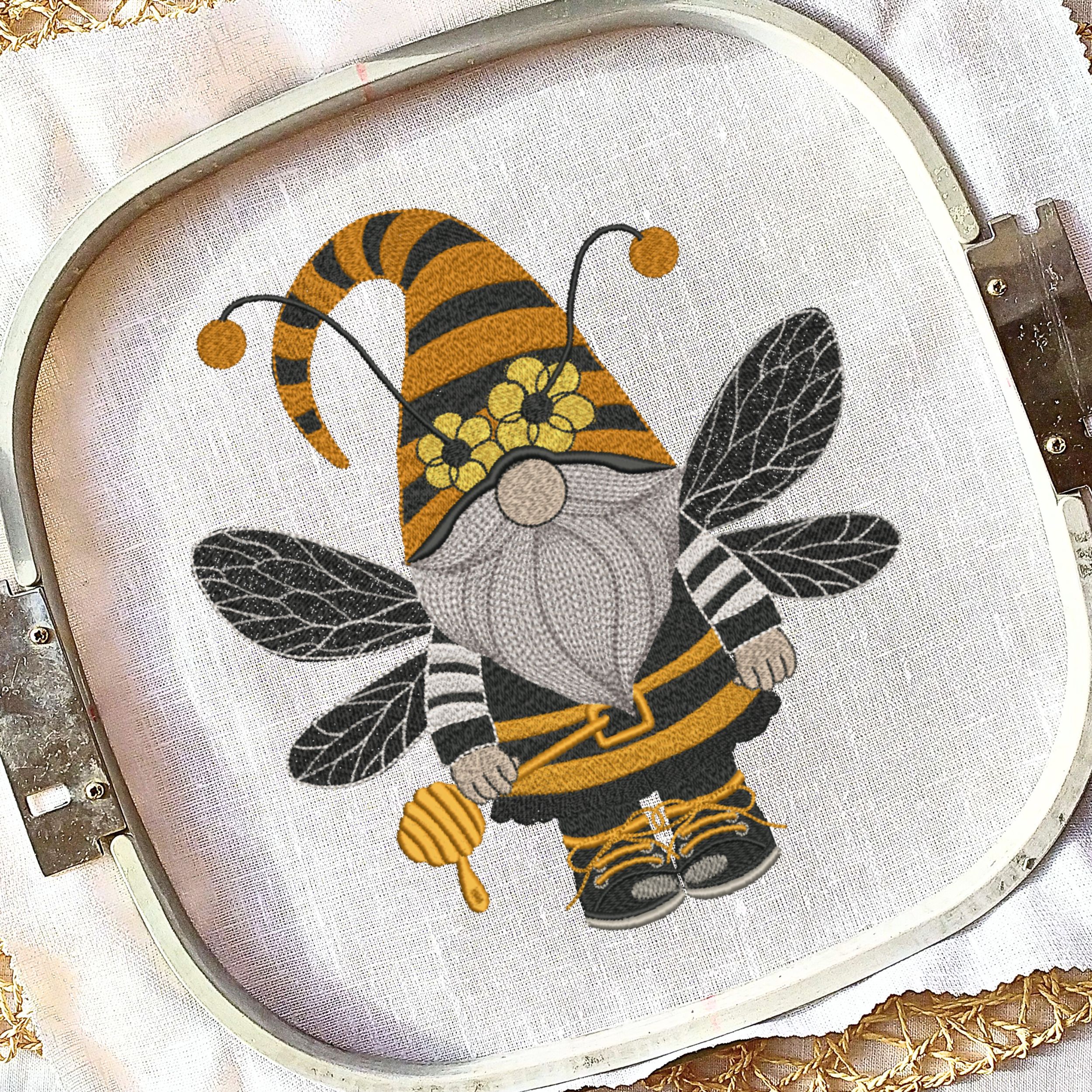Set of 4 Honey Bee Gnome-7