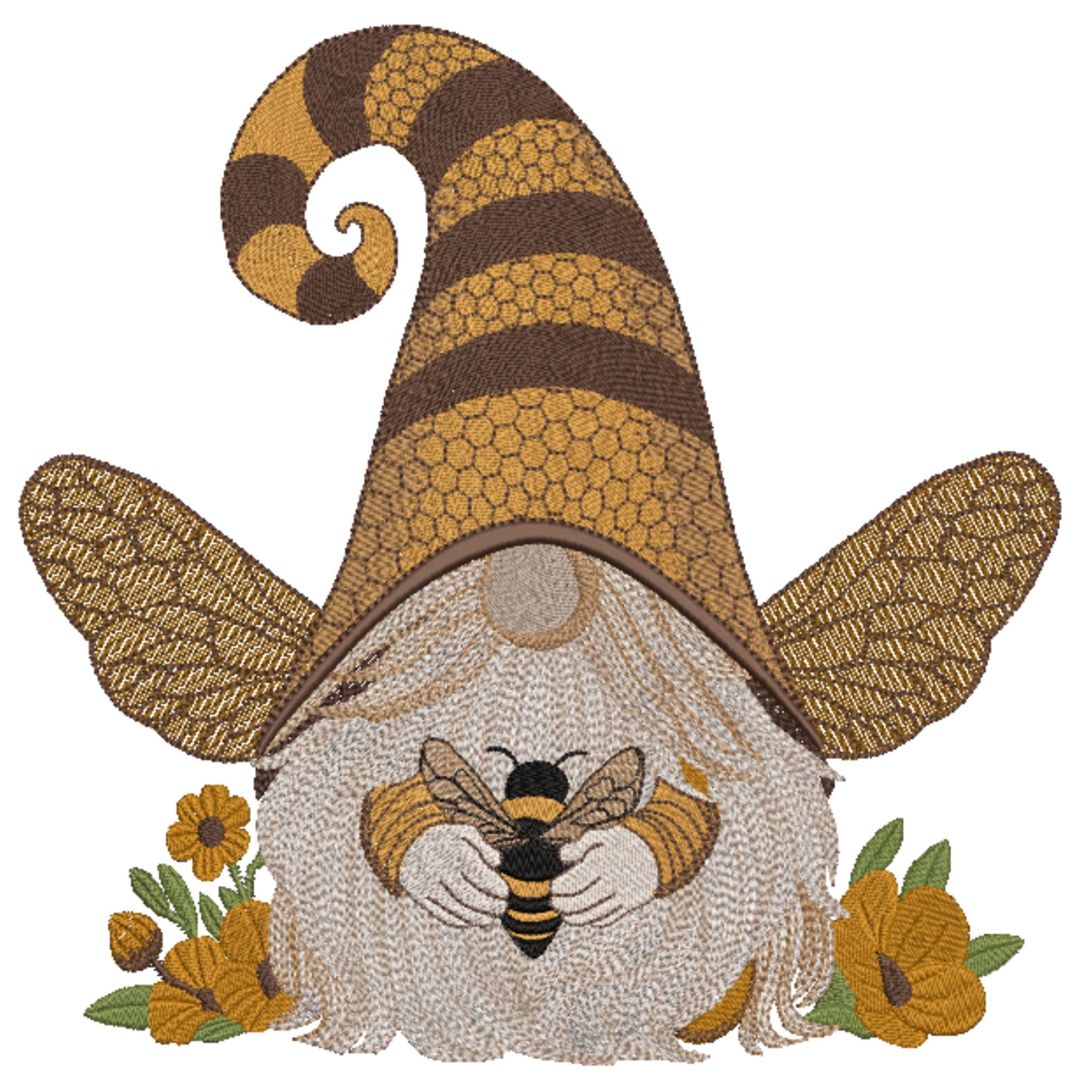Set of 4 Honey Bee Gnome-8