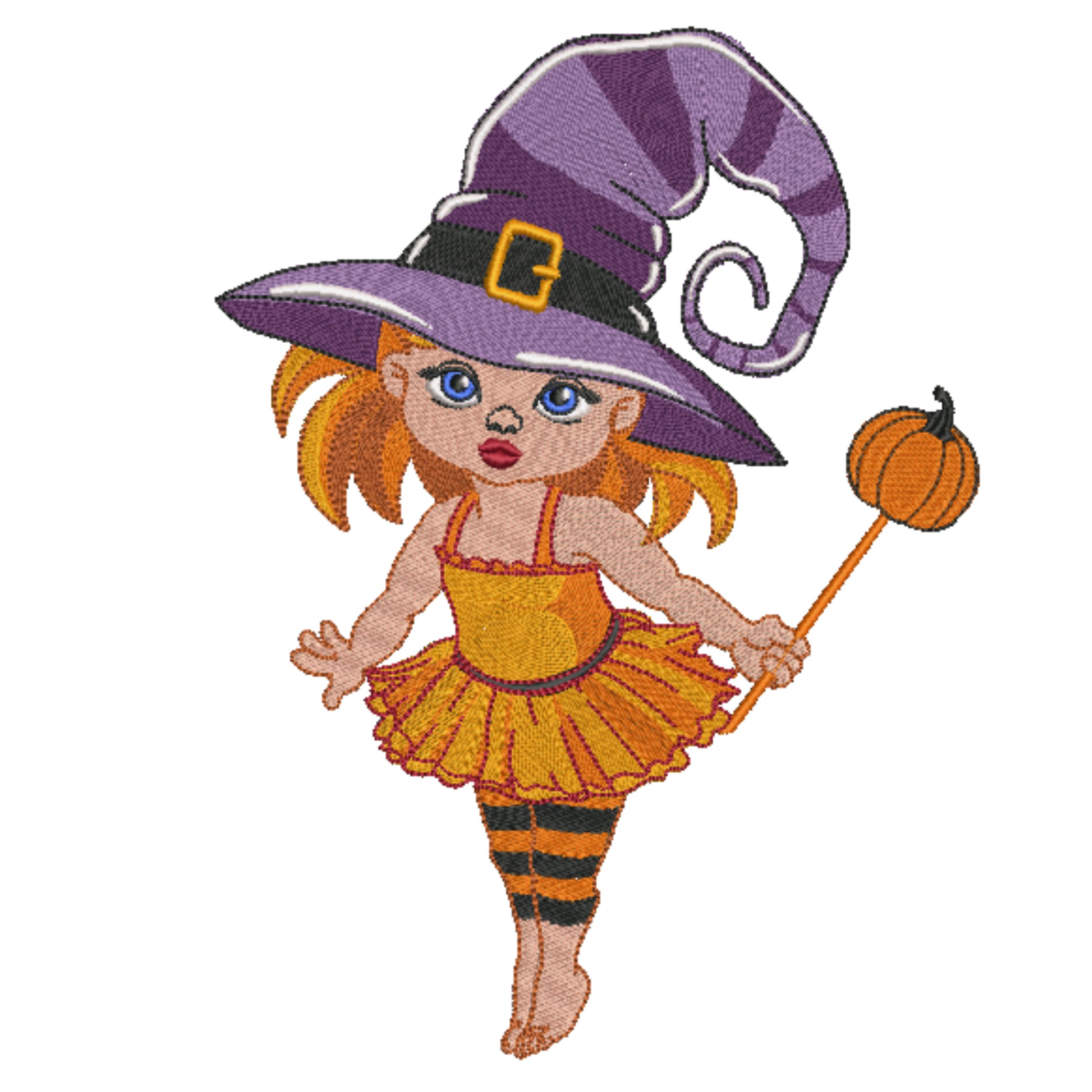 Halloween Witch & Princess pumpkin-4