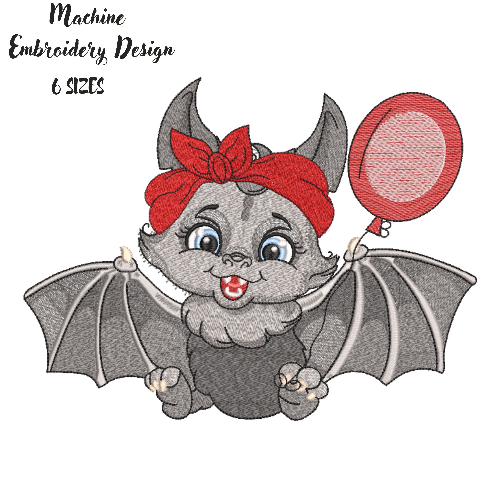 Cartoon Gray Bat Cute Baby Girl-3