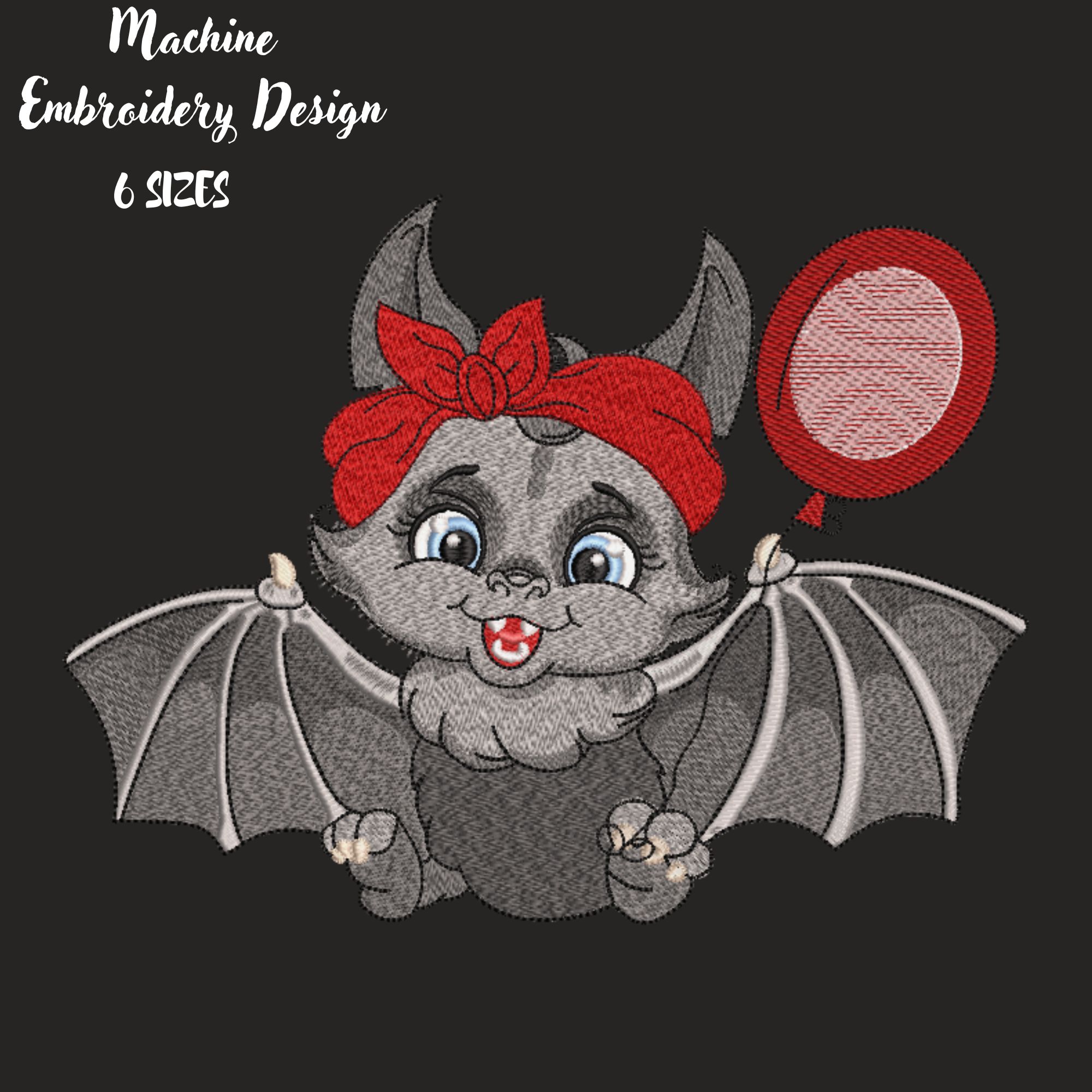 Cartoon Gray Bat Cute Baby Girl-6