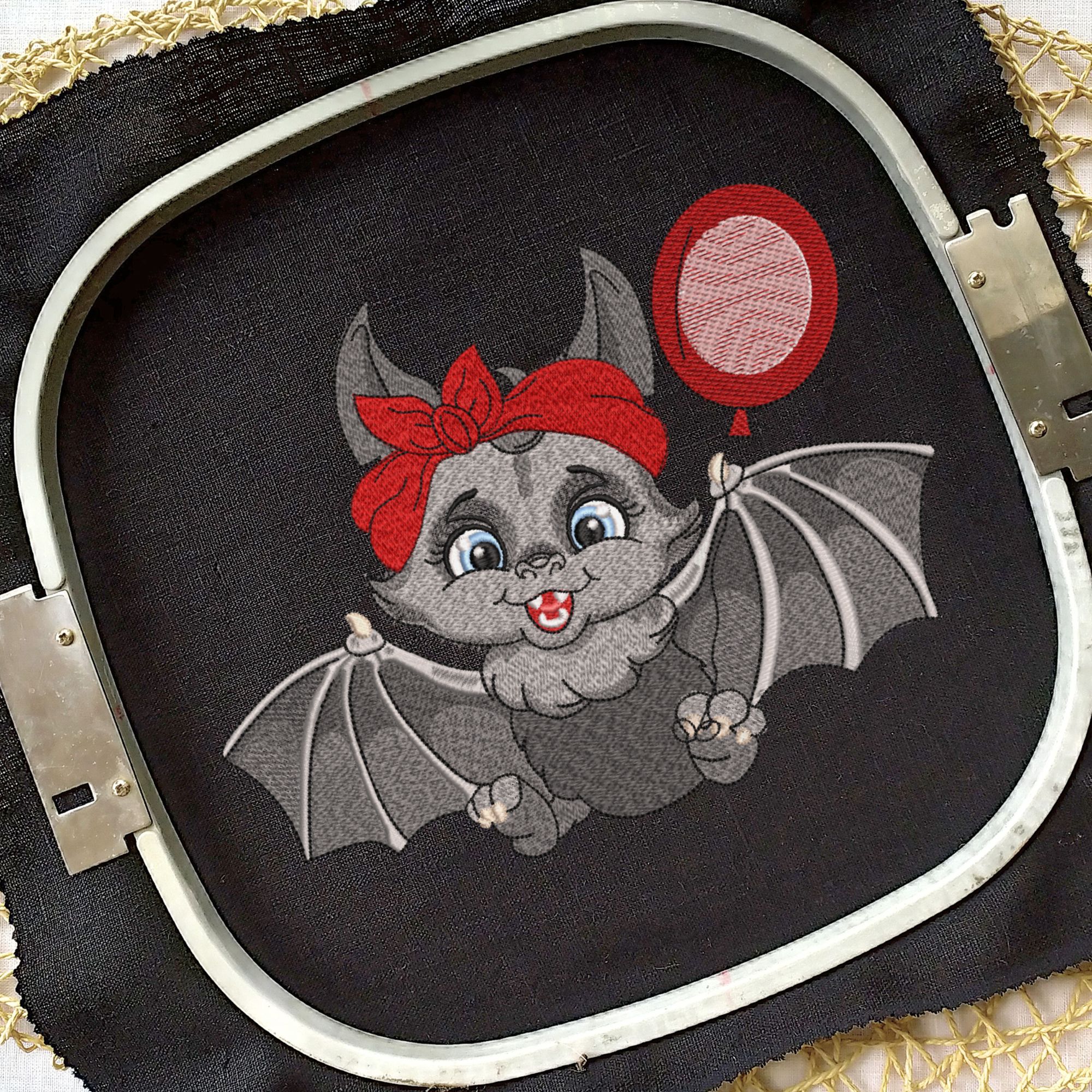 Cartoon Gray Bat Cute Baby Girl-7