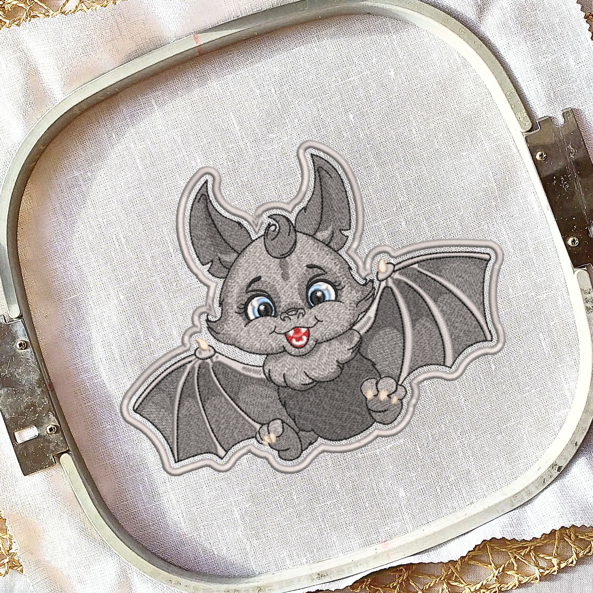 Applique or Patch Baby Bat 2-5