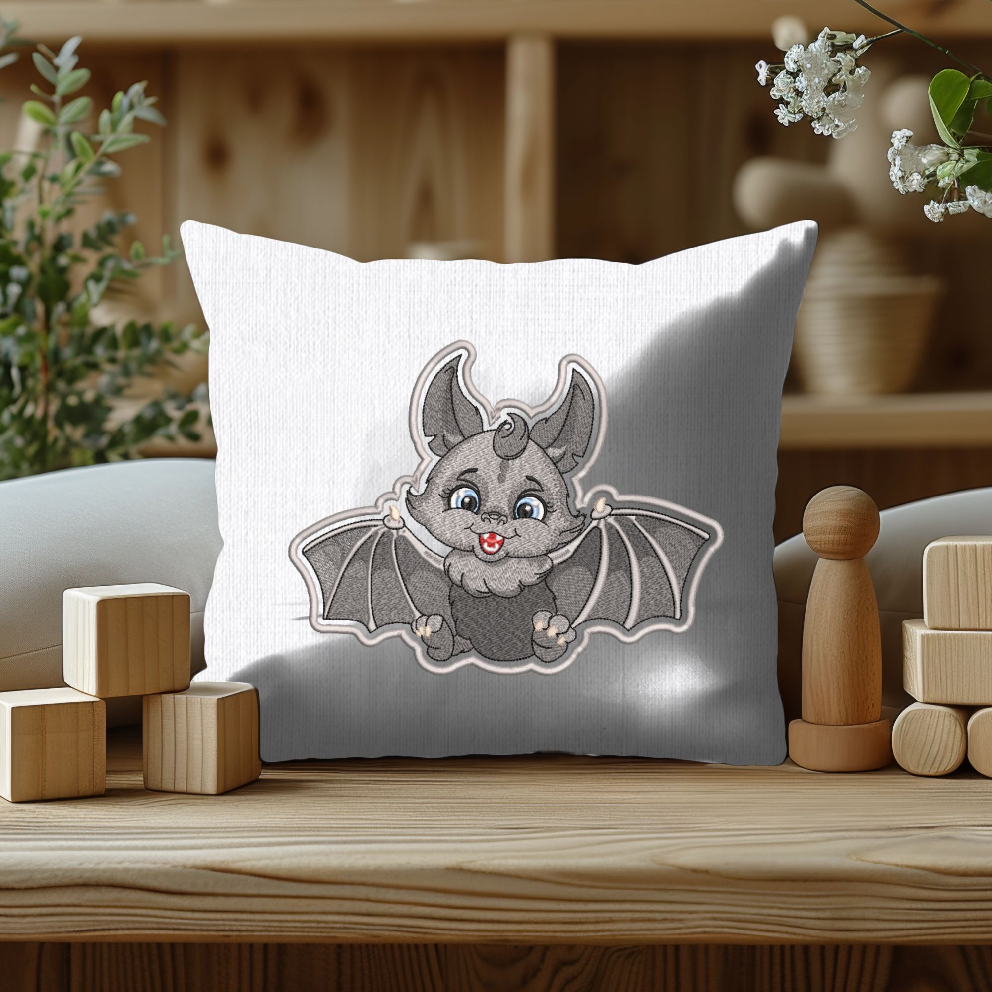 Applique or Patch Baby Bat 2-8