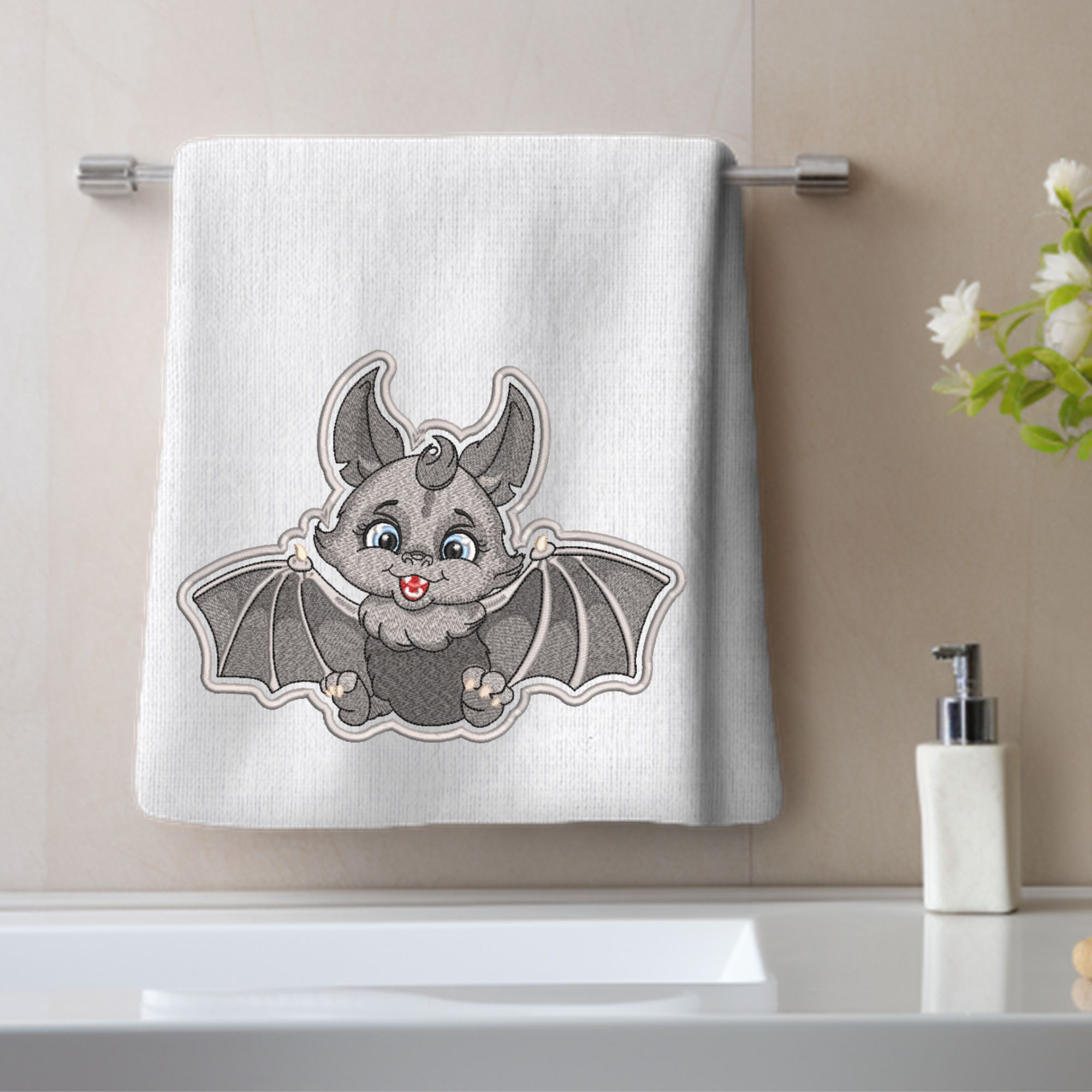 Applique or Patch Baby Bat 2-9
