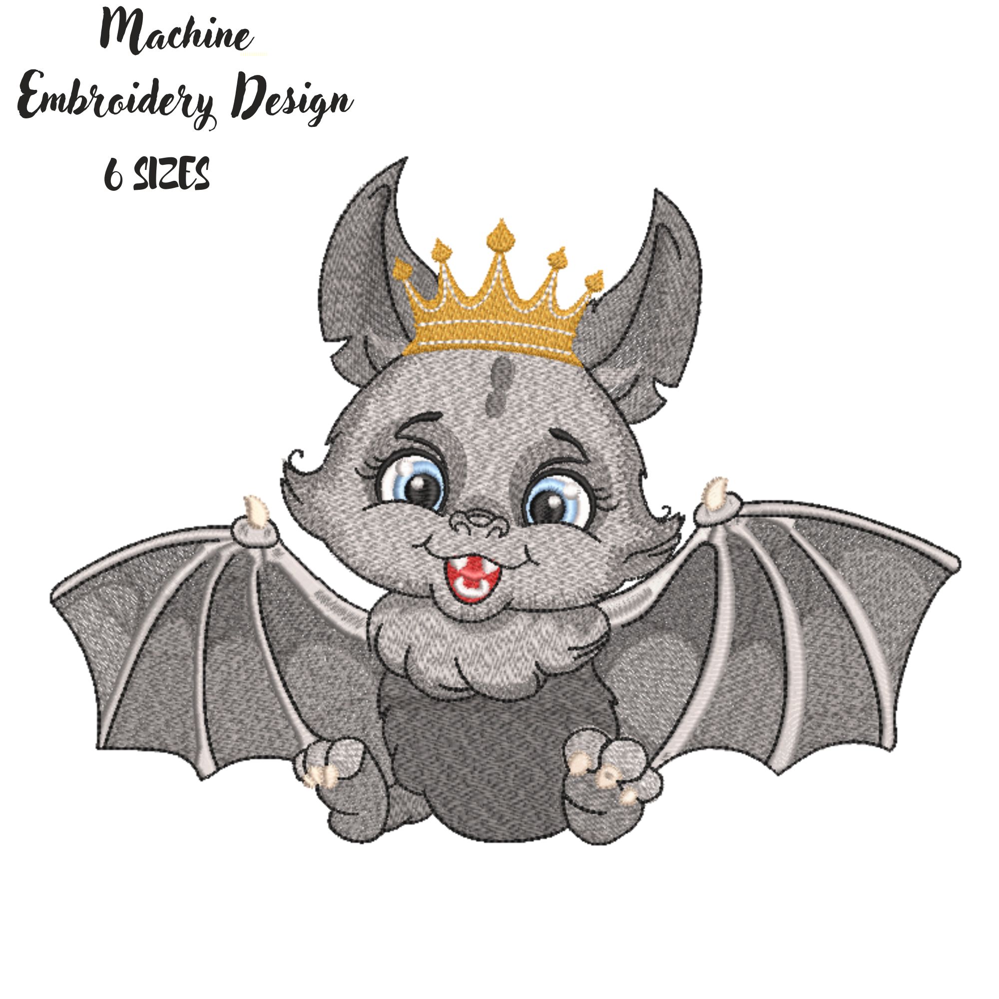 Cartoon Gray Bat Cute Baby King-3