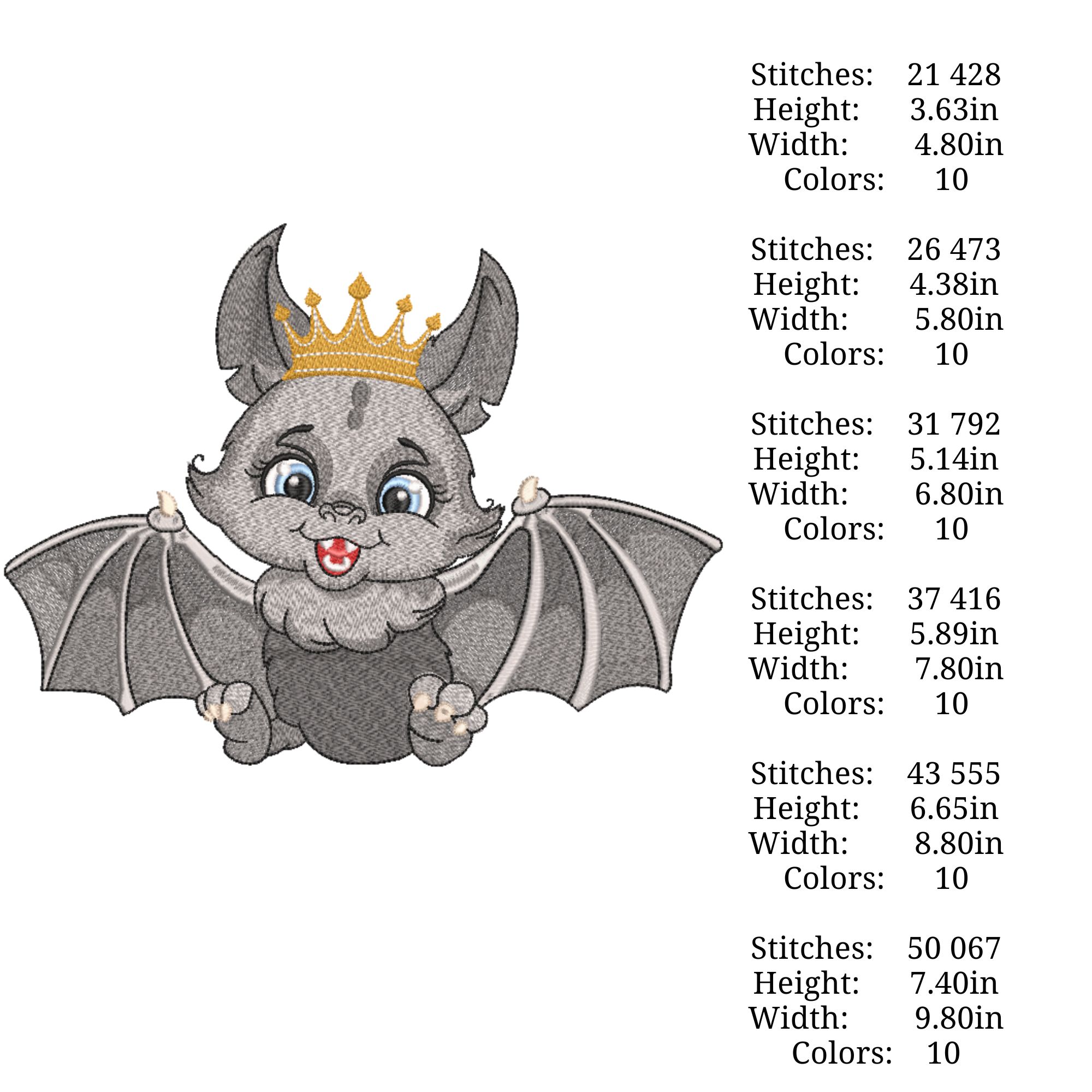 Cartoon Gray Bat Cute Baby King-4