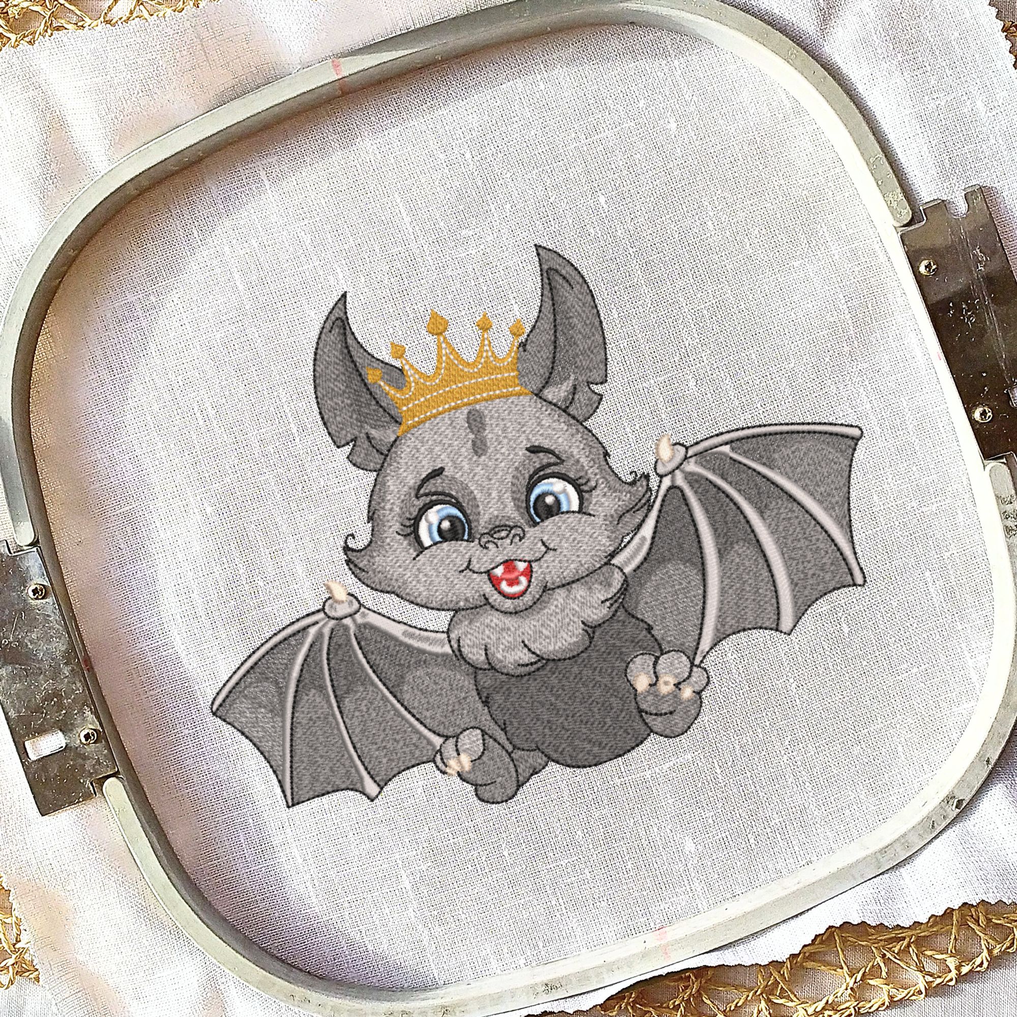 Cartoon Gray Bat Cute Baby King-5