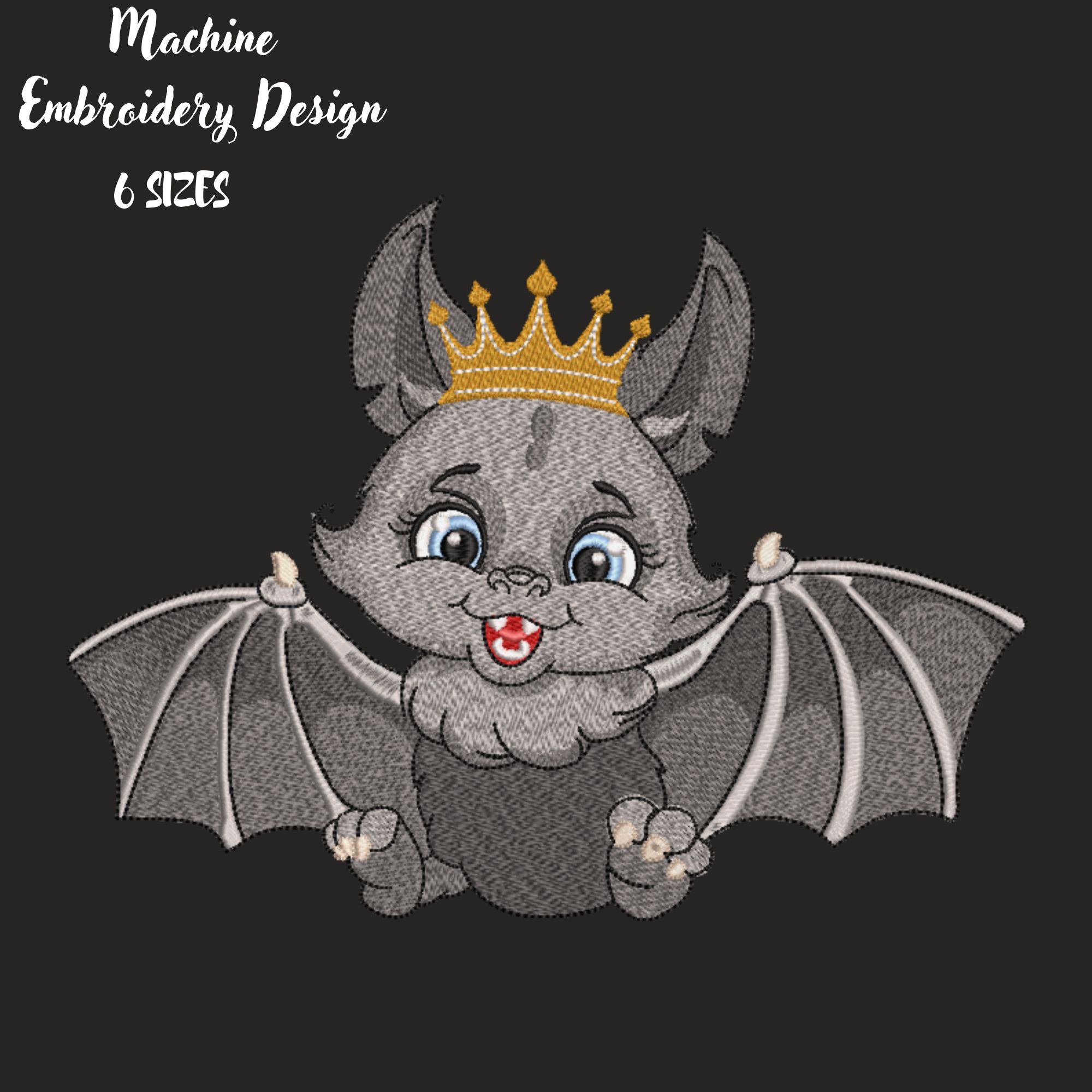 Cartoon Gray Bat Cute Baby King-6