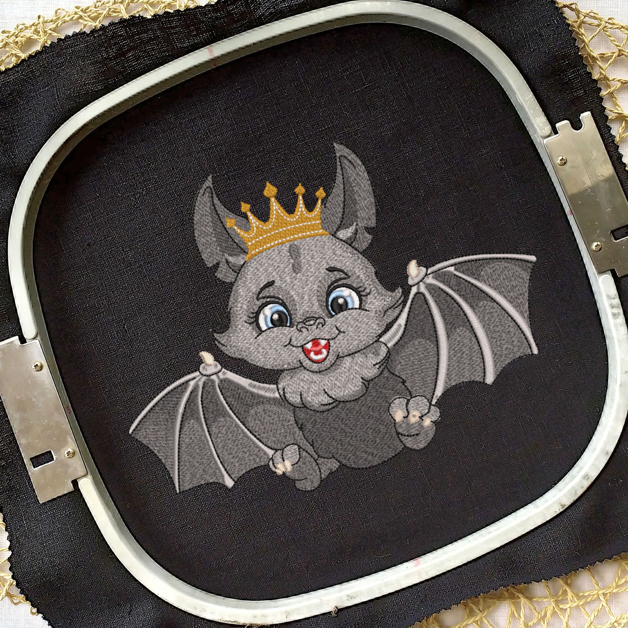 Cartoon Gray Bat Cute Baby King-7