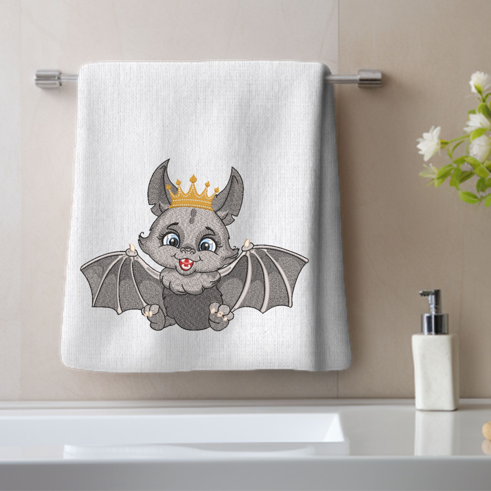 Cartoon Gray Bat Cute Baby King-9