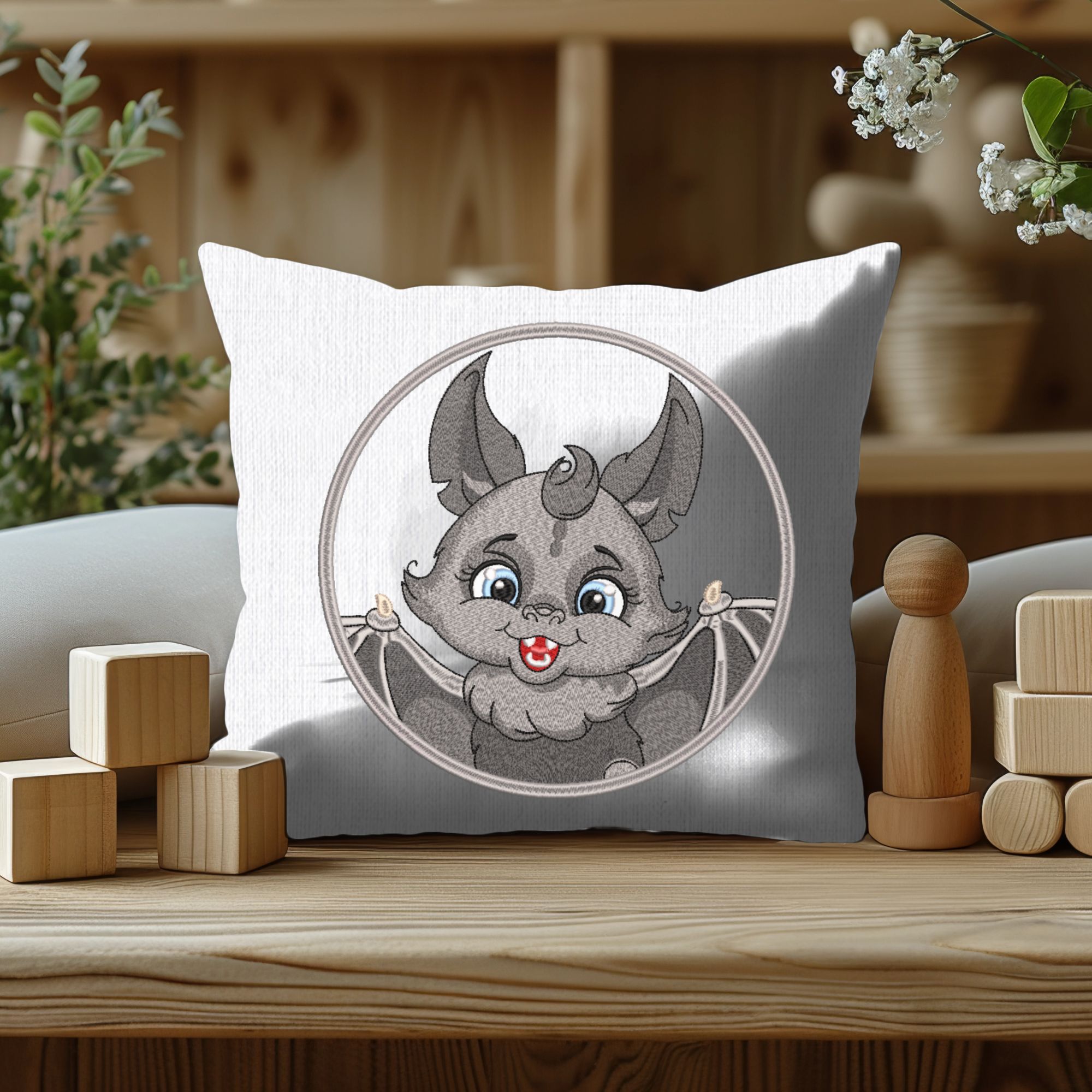 Applique or Patch Baby Bat-8
