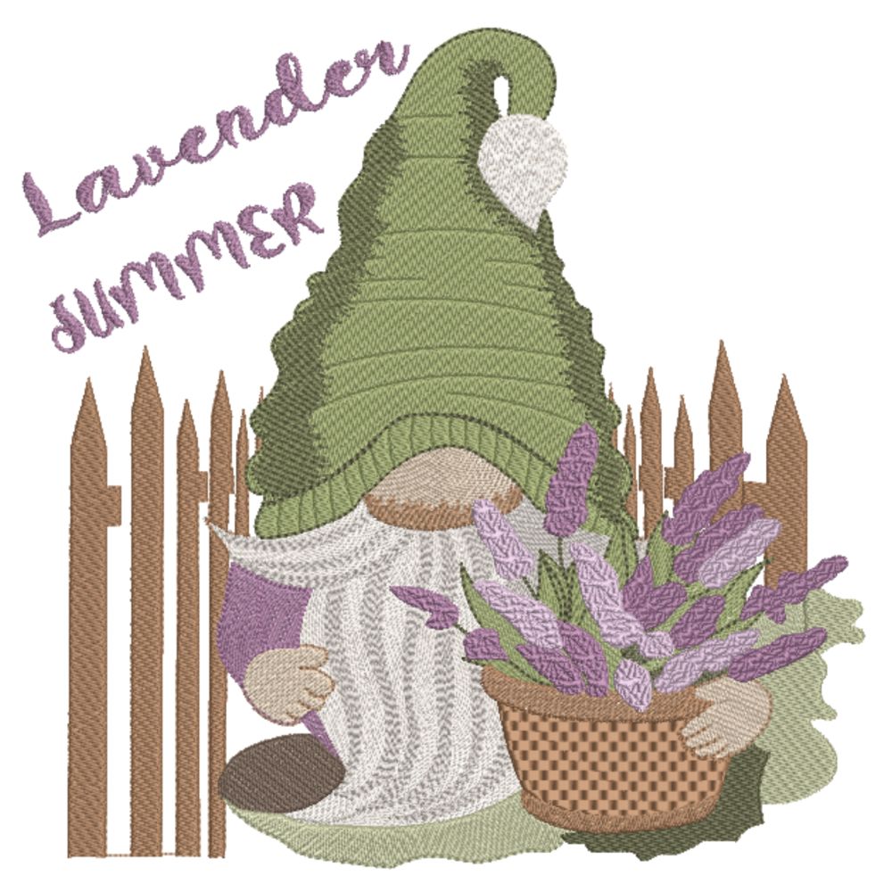 Cute Summer Lavender Gnome-3