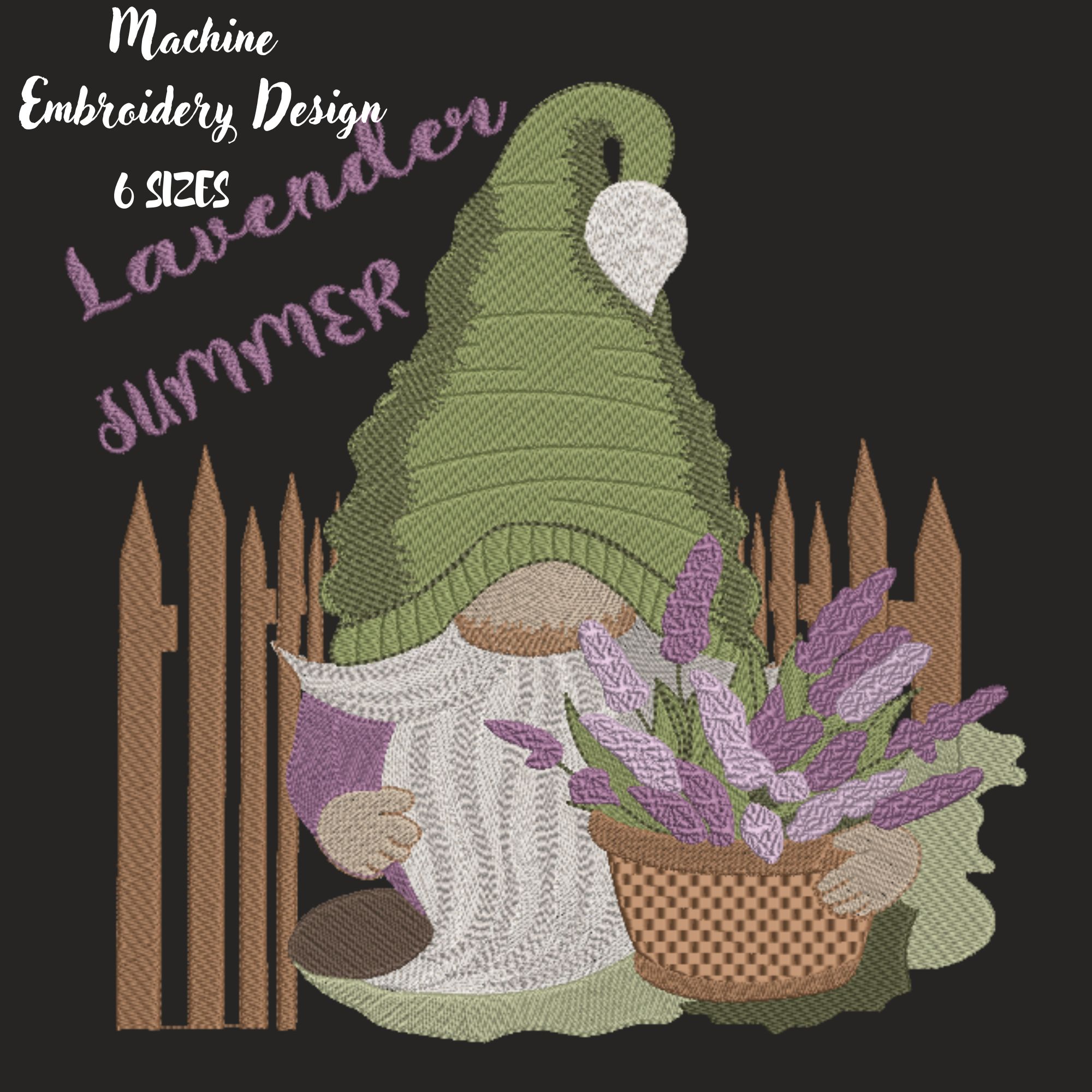 Cute Summer Lavender Gnome-6