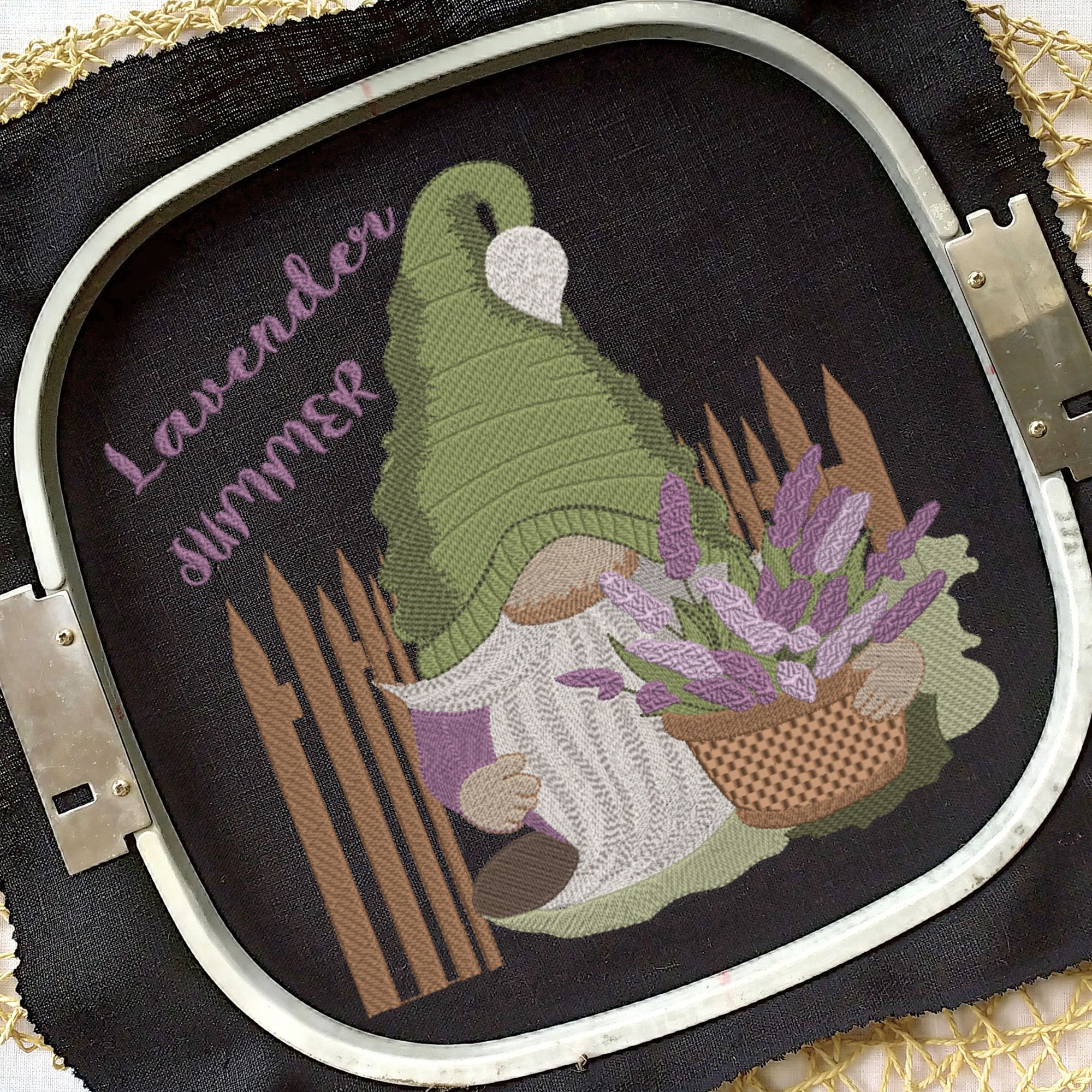 Cute Summer Lavender Gnome-7