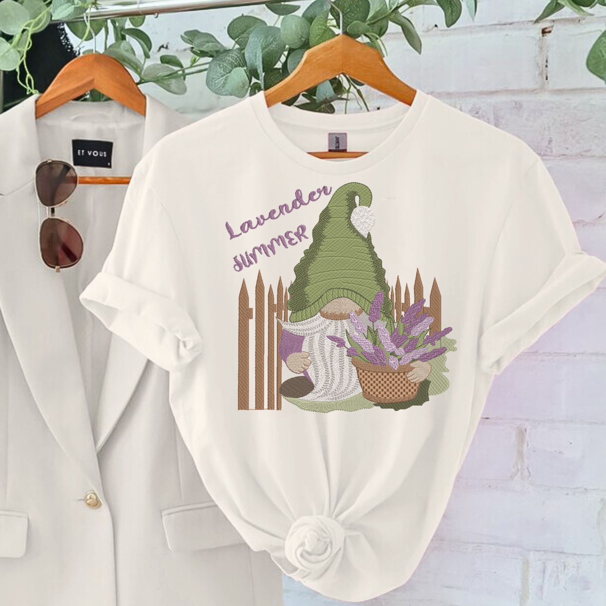 Cute Summer Lavender Gnome-10