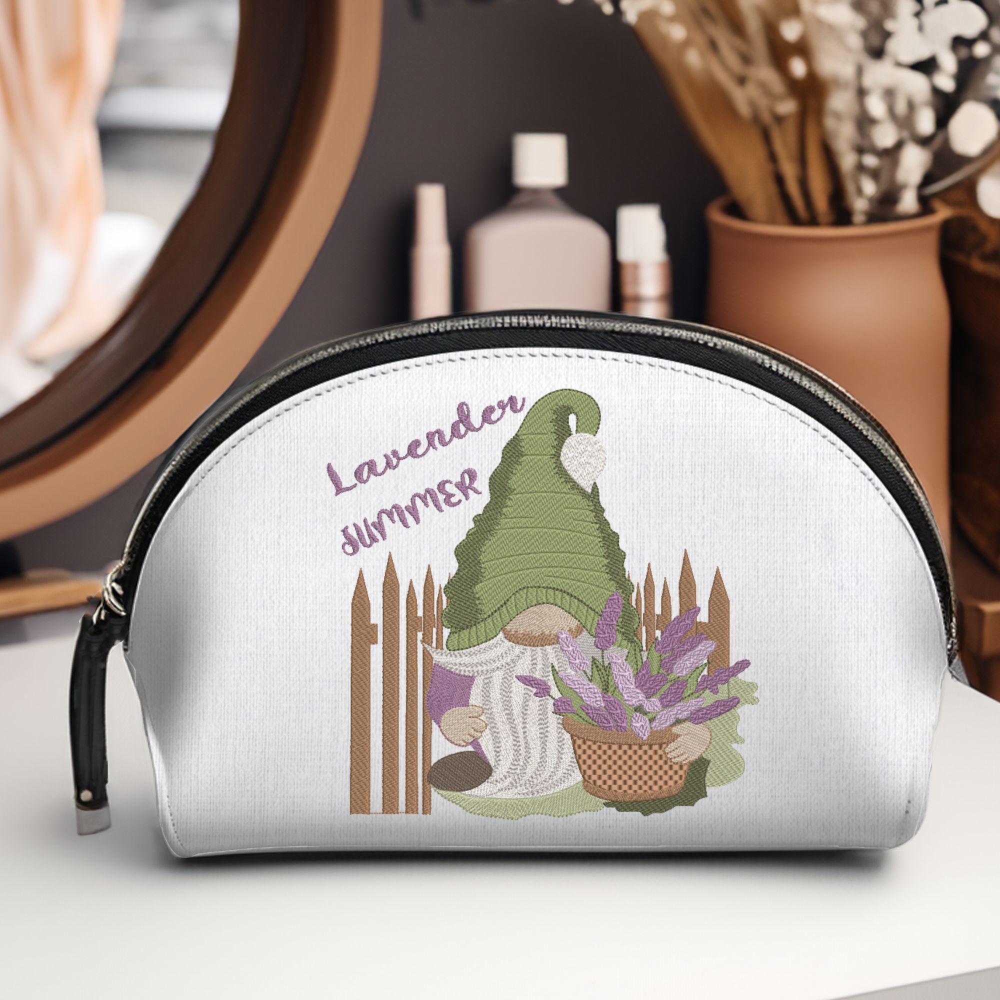 Cute Summer Lavender Gnome-12