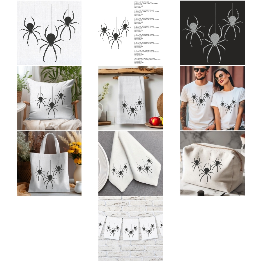 3 Spooky Halloween Spiders