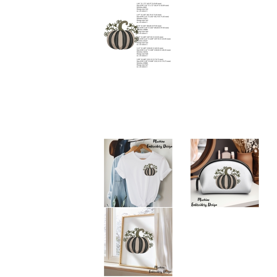 Striped Halloween Gray Pumpkin