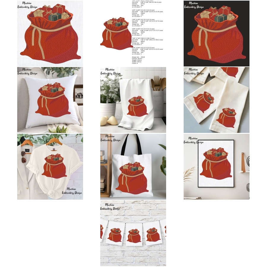 Santas Christmas Gift Bag