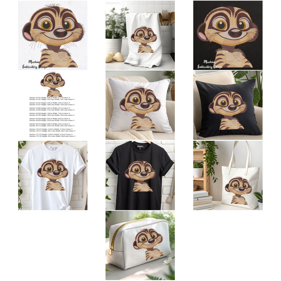 Funny Smiling Meerkat Cute Baby Animals
