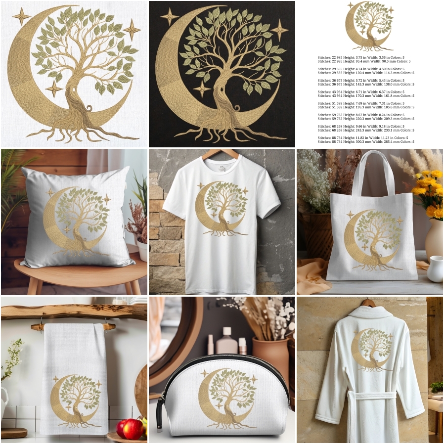 Mystical Moon Tree of Life