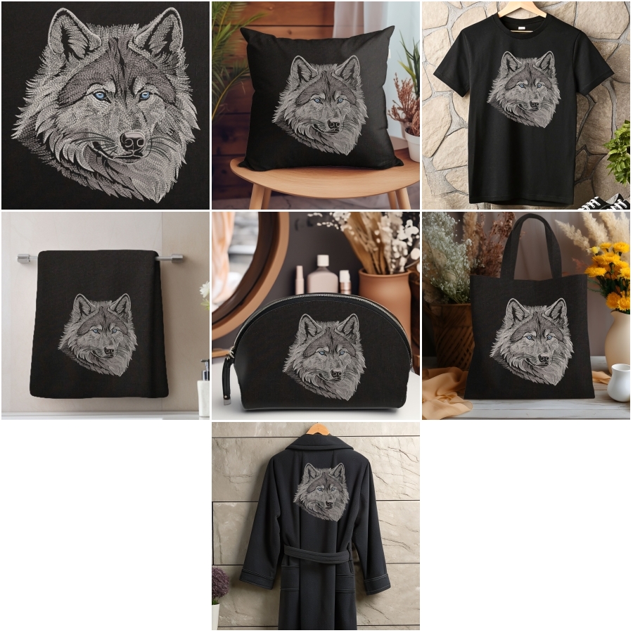 Realistic Wolf Face
