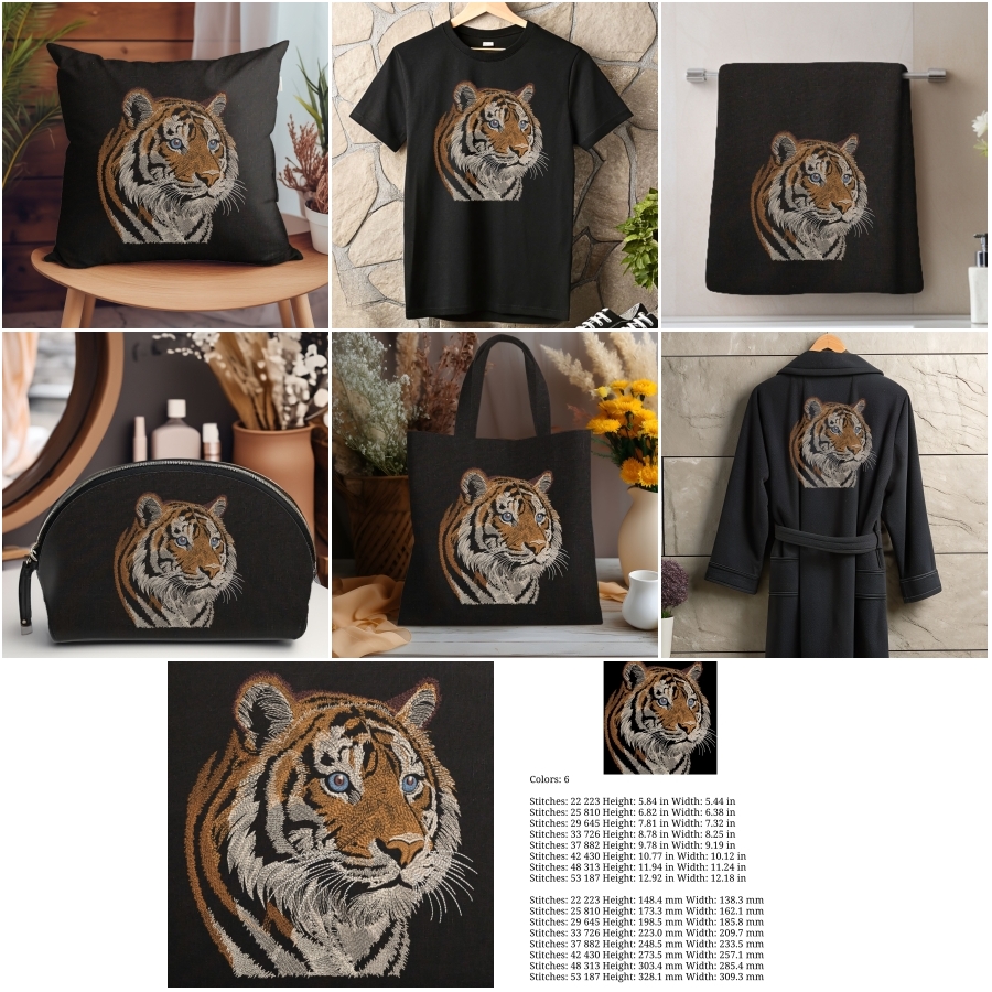 Realistic Tiger Head