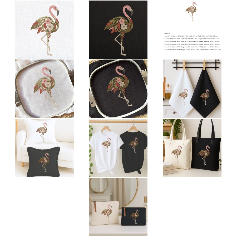 Floral Flamingo