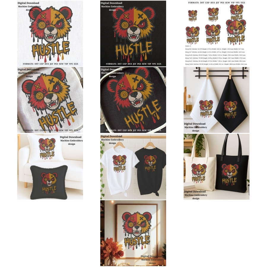 Grumpy Bear Halloween Horror Urban Style