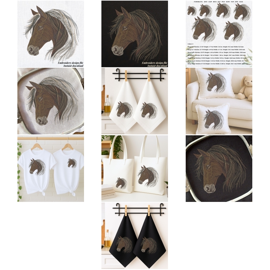 Horse Head Realistic animal portrait 2