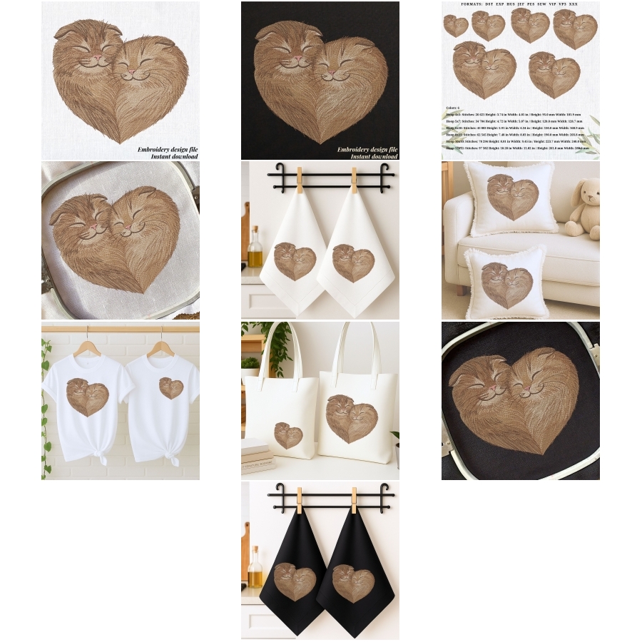 Cat Heart Realistic animals