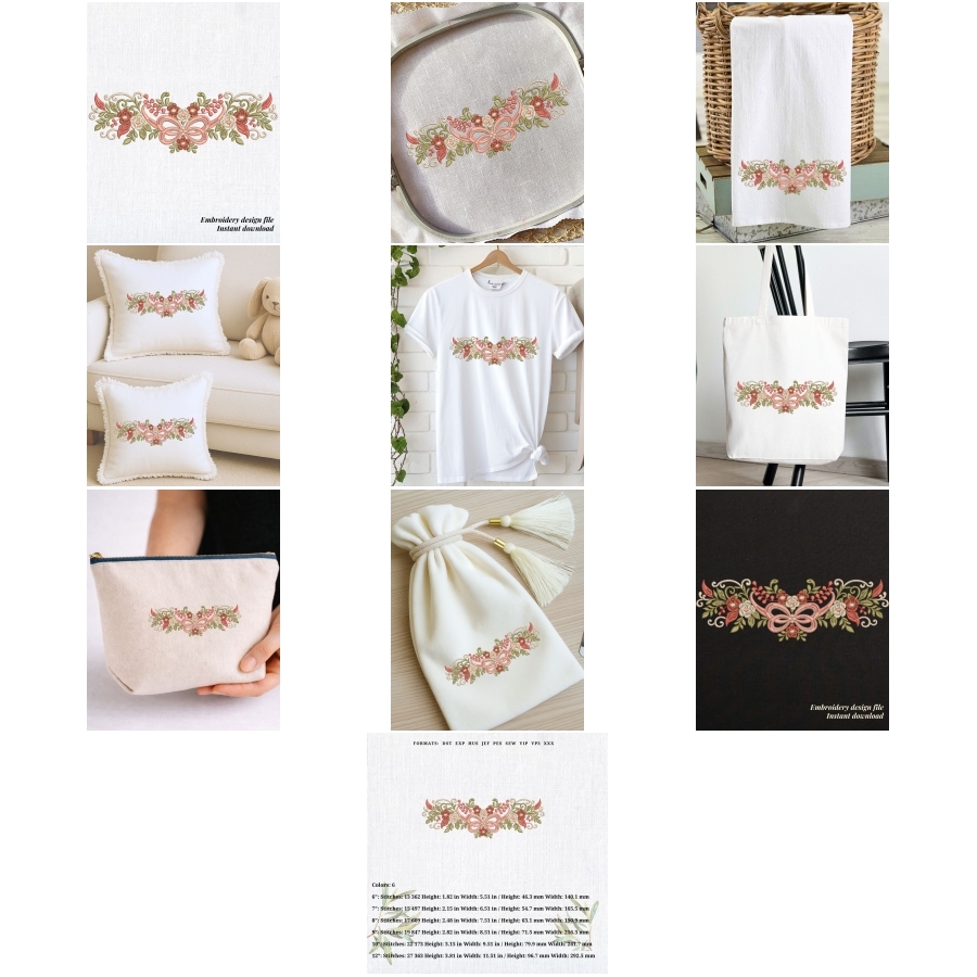 Shabby Chic Floral Bow