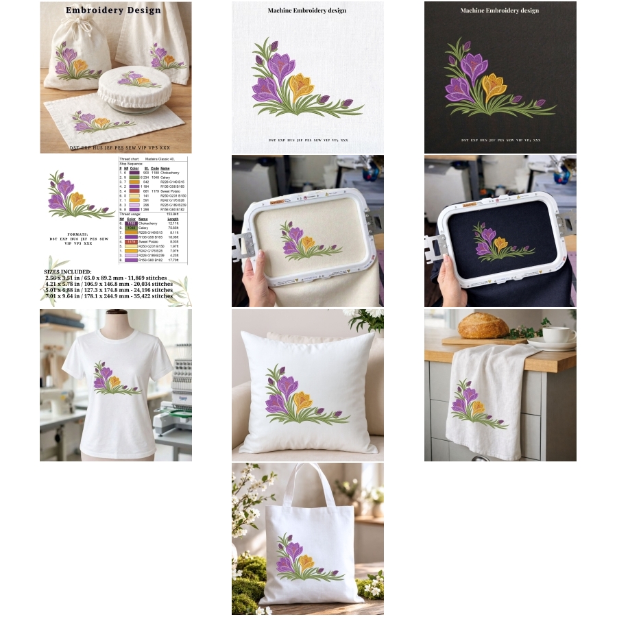 Crocus Spring Floral Spray