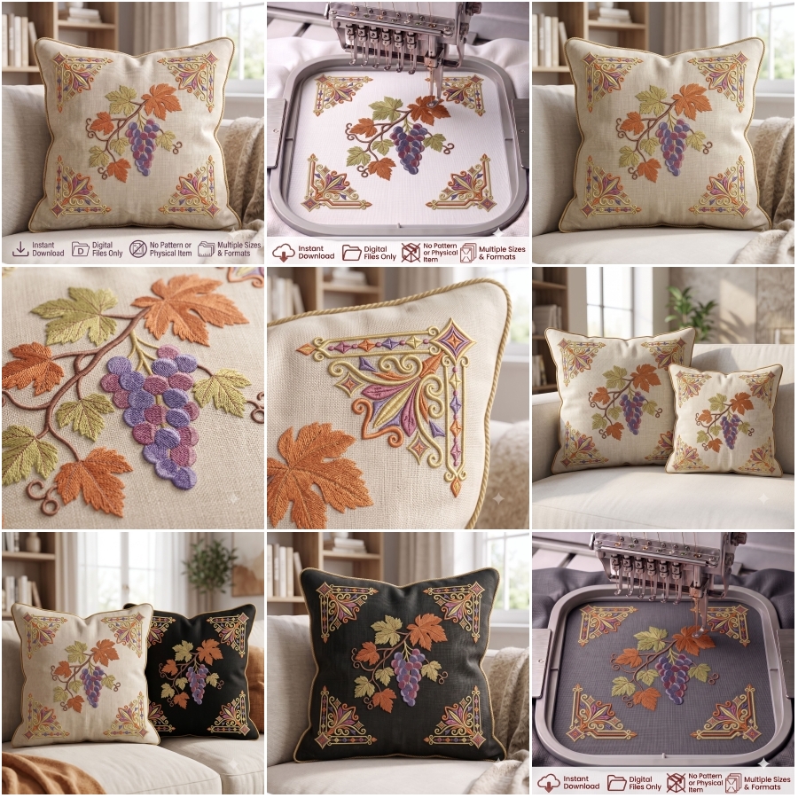 Ornamental Cushion Grape Vine Ornamental Frame