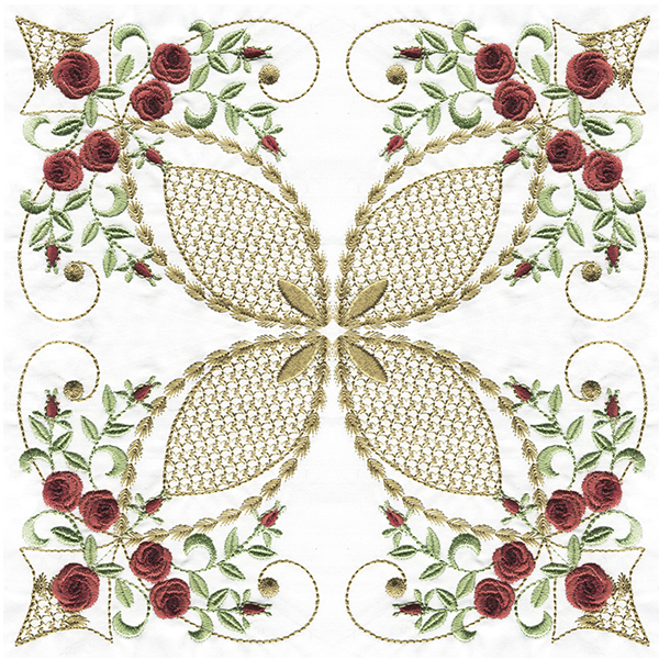 ROSE BULLION QUILT BLOCKS-3