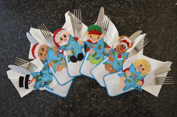 CHRISTMAS FUN IN THE HOOP CUTLERY HOLDERS -7