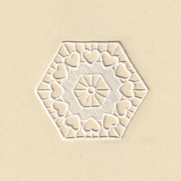 COTTON HEART LACE & CUTWORK SET1-20