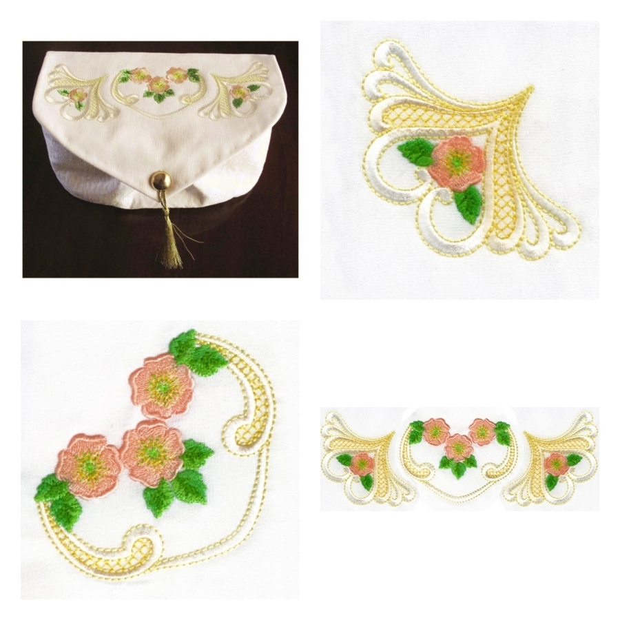 WILD ROSES TOILET ROLL HOLDER 