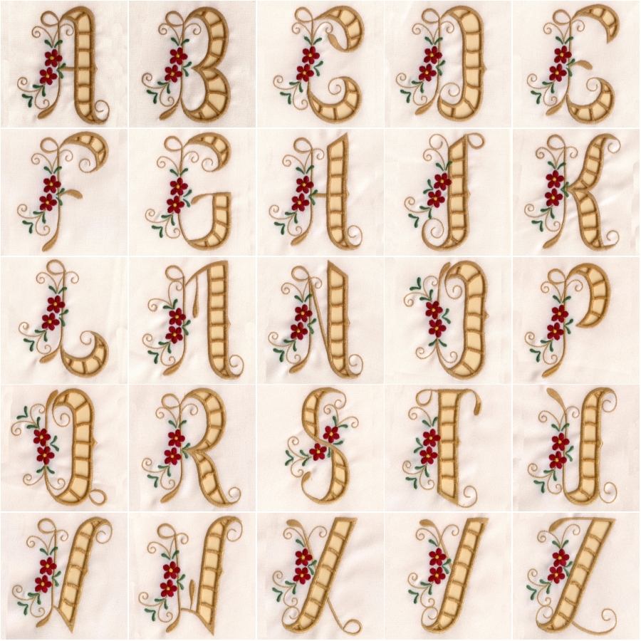 CUTWORK MONOGRAMS 