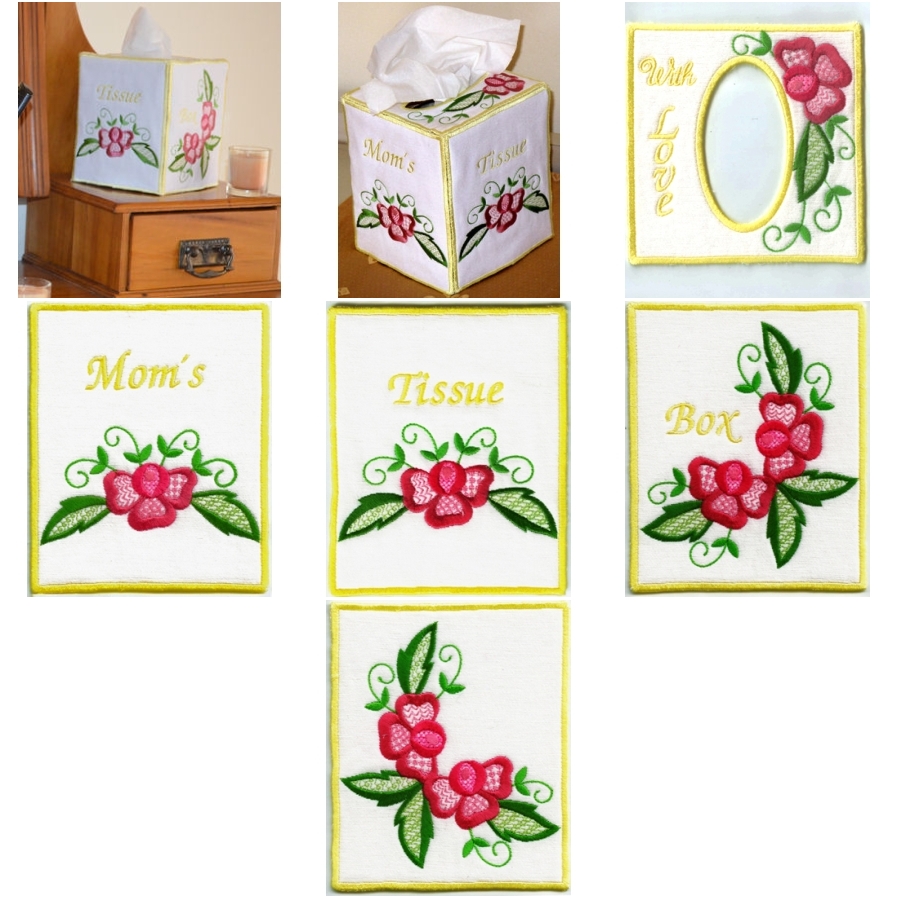 SQUARE TISSUE BOX - IN-THE-HOOP 