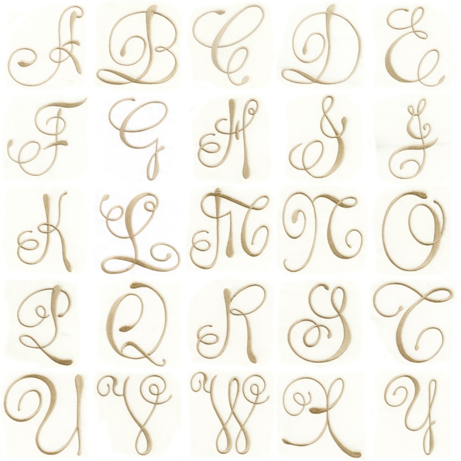 CURLY MONOGRAMS COMBINED 