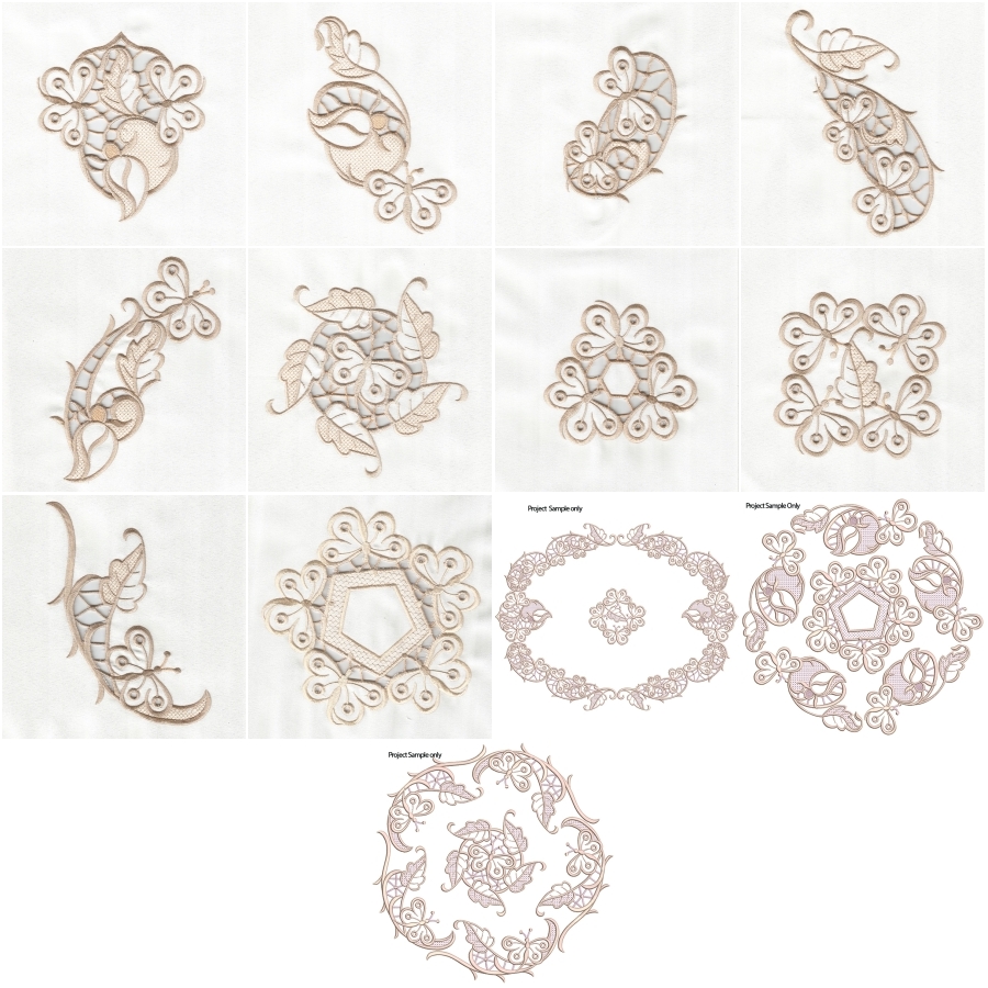 FLUTTERING RICHELIEU BUTTERFLIES CUTWORK