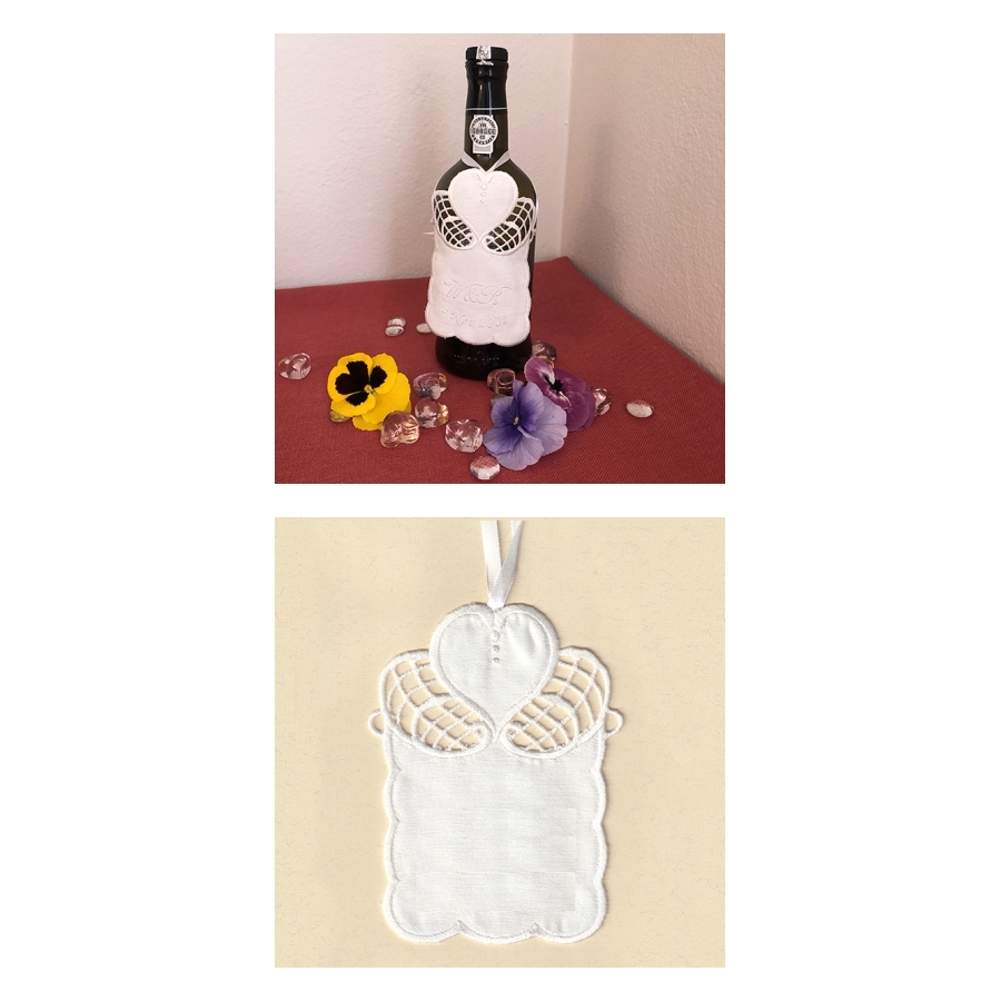 COTTON HEART LACE & CUTWORK SET3