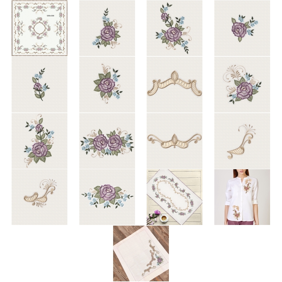 RICHELIEU ROSE CUTWORK MEDLEY