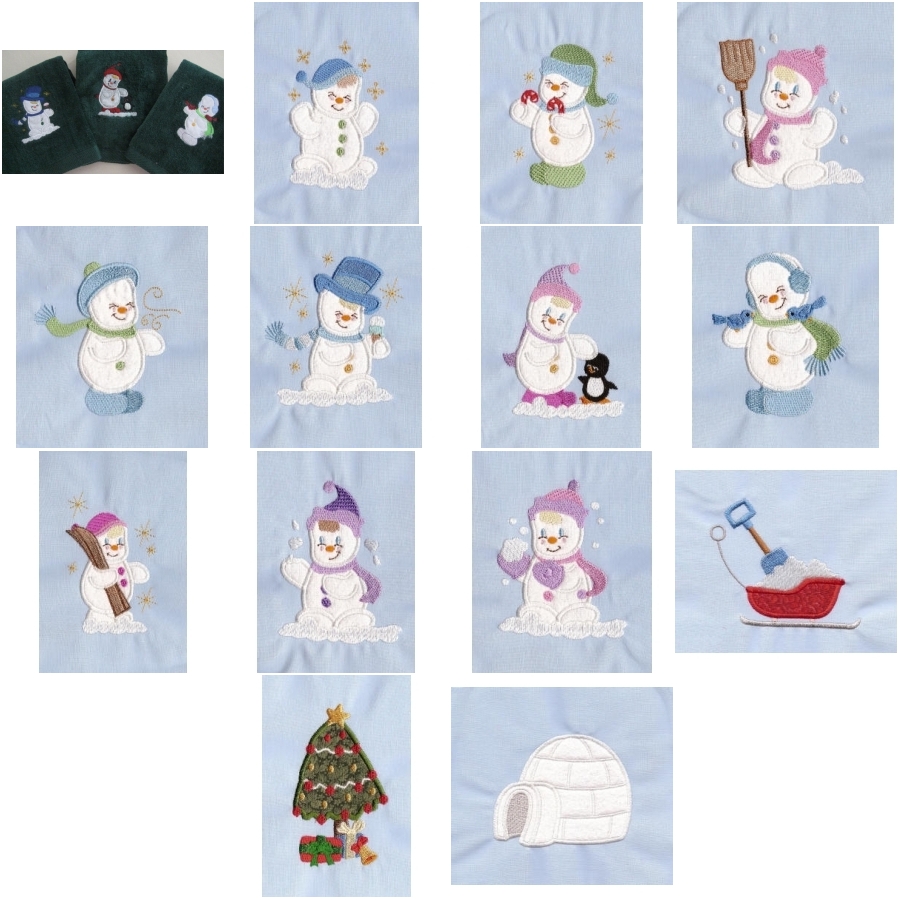 Baby Snowmen Applique