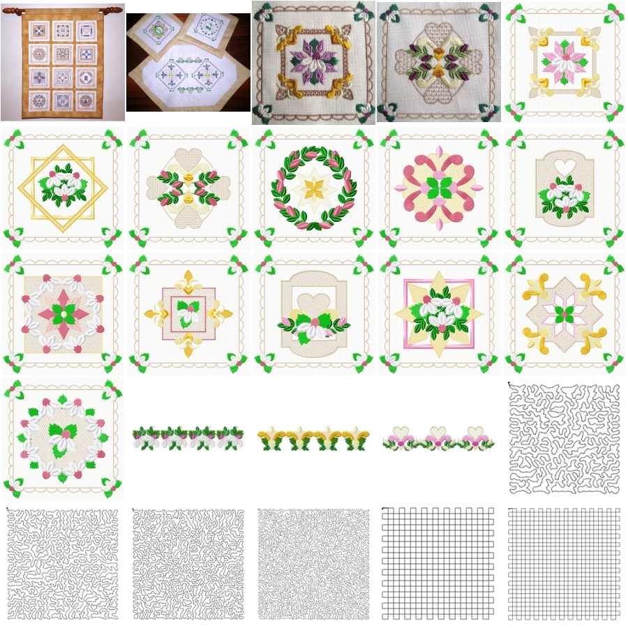 Touch of Lace Squares & Wall Hanging Project